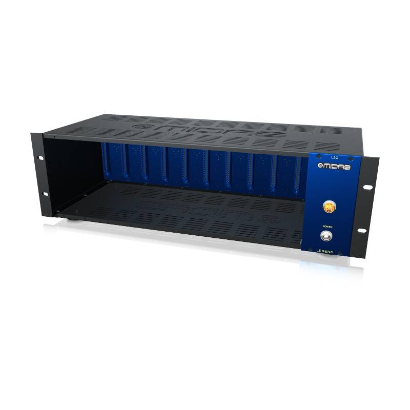 500 Module Rack Audio MIDAS L10 500 Series Rackmount Chassis for 10 Modules with Advanced ...