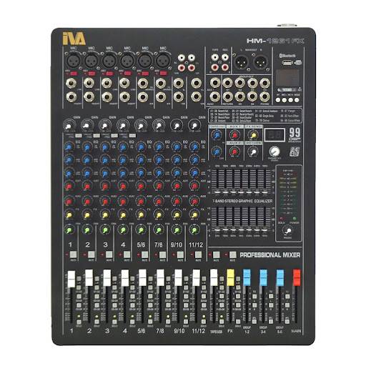 Flagship IVA HM1261FX 12 Channel Audio Mixer c/w MP3 Player, USB Audio