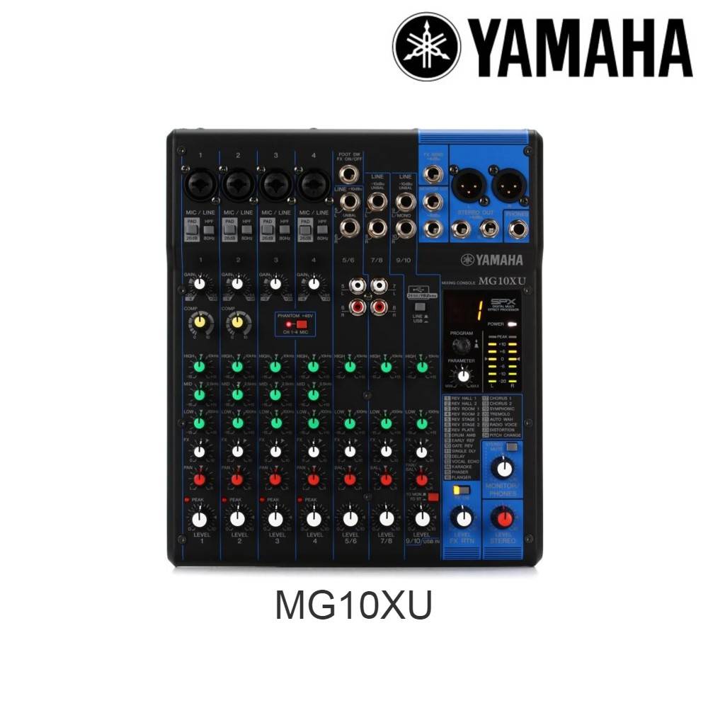Yamaha MG10XU 10-channel Mixer with USB and FX