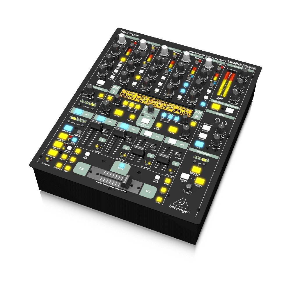 BEHRINGER DDM4000 Ultimate 5 Channel Digital DJ Mixer with Sampler, 4