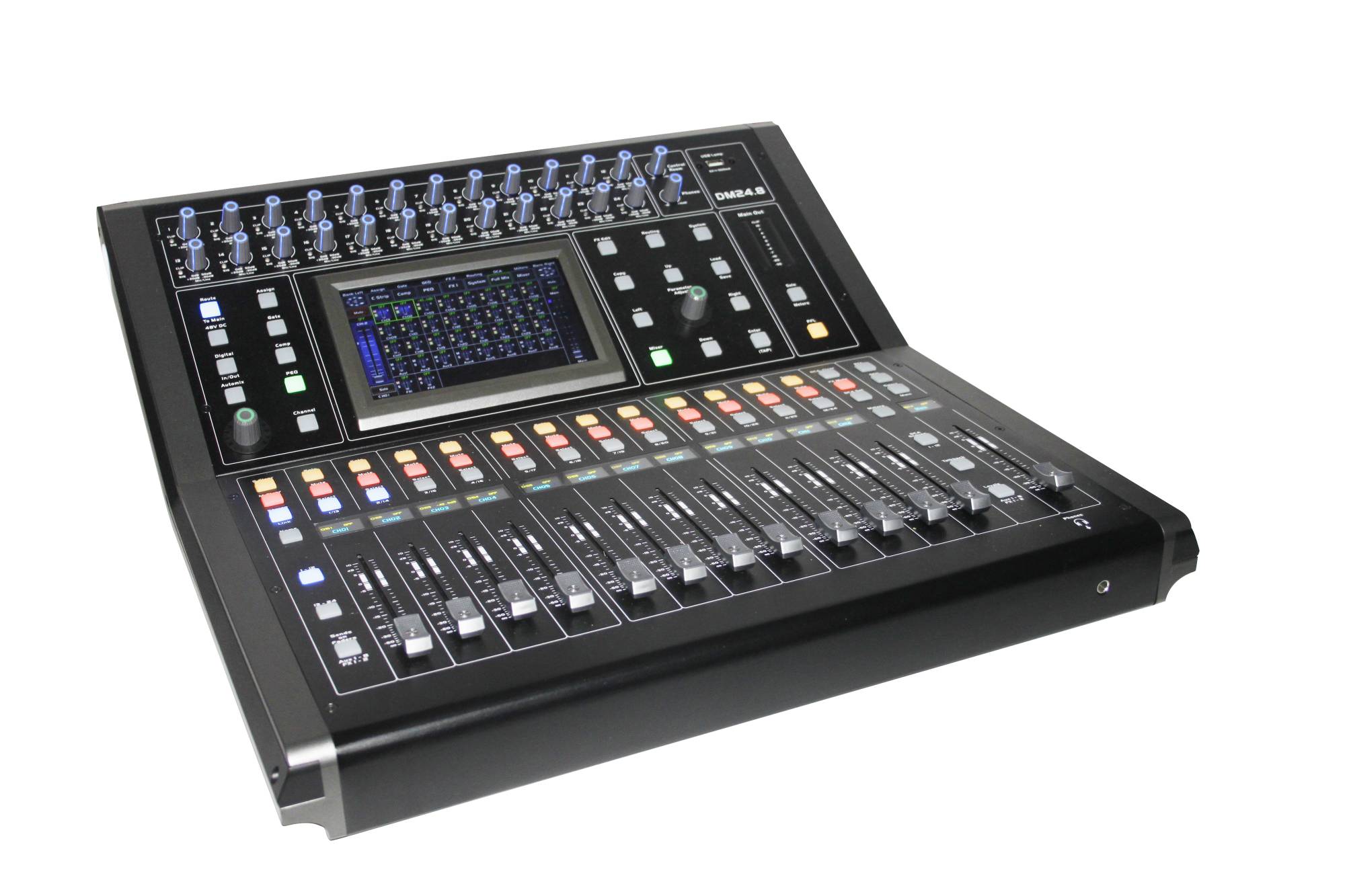 Topp Pro DM24.8 24 Channel Digital Mixer, 10 Out, 2 FX & 7" Touch Screen (DM24.8)