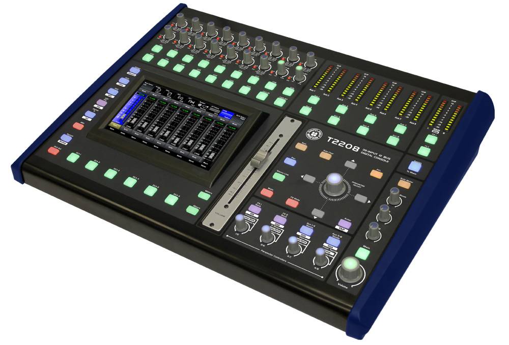Topp Pro T2208 16 CH Digital Mixer, 10 Out, 2 FX & 7" Touch Screen (T2208)