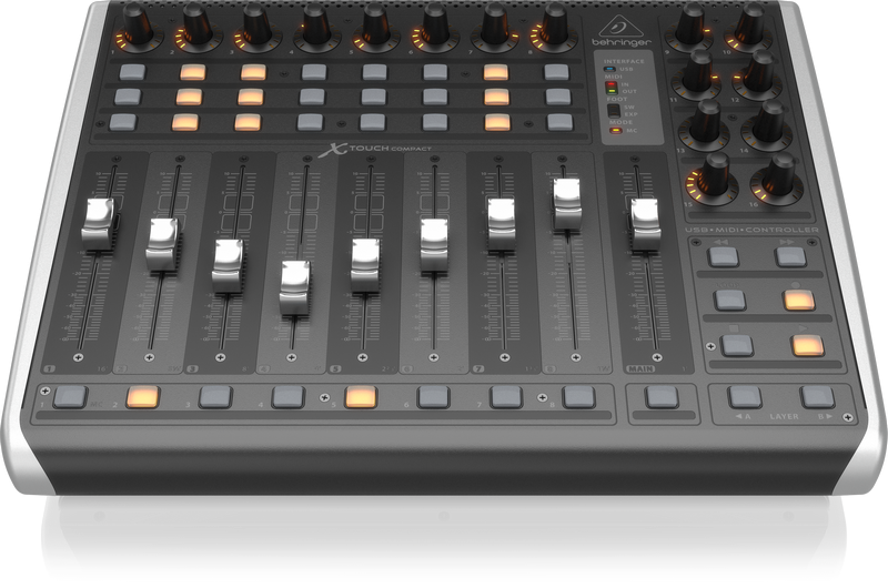 BEHRINGER XTOUCH COMPACT Universal USB/MIDI Controller with 9 Touch