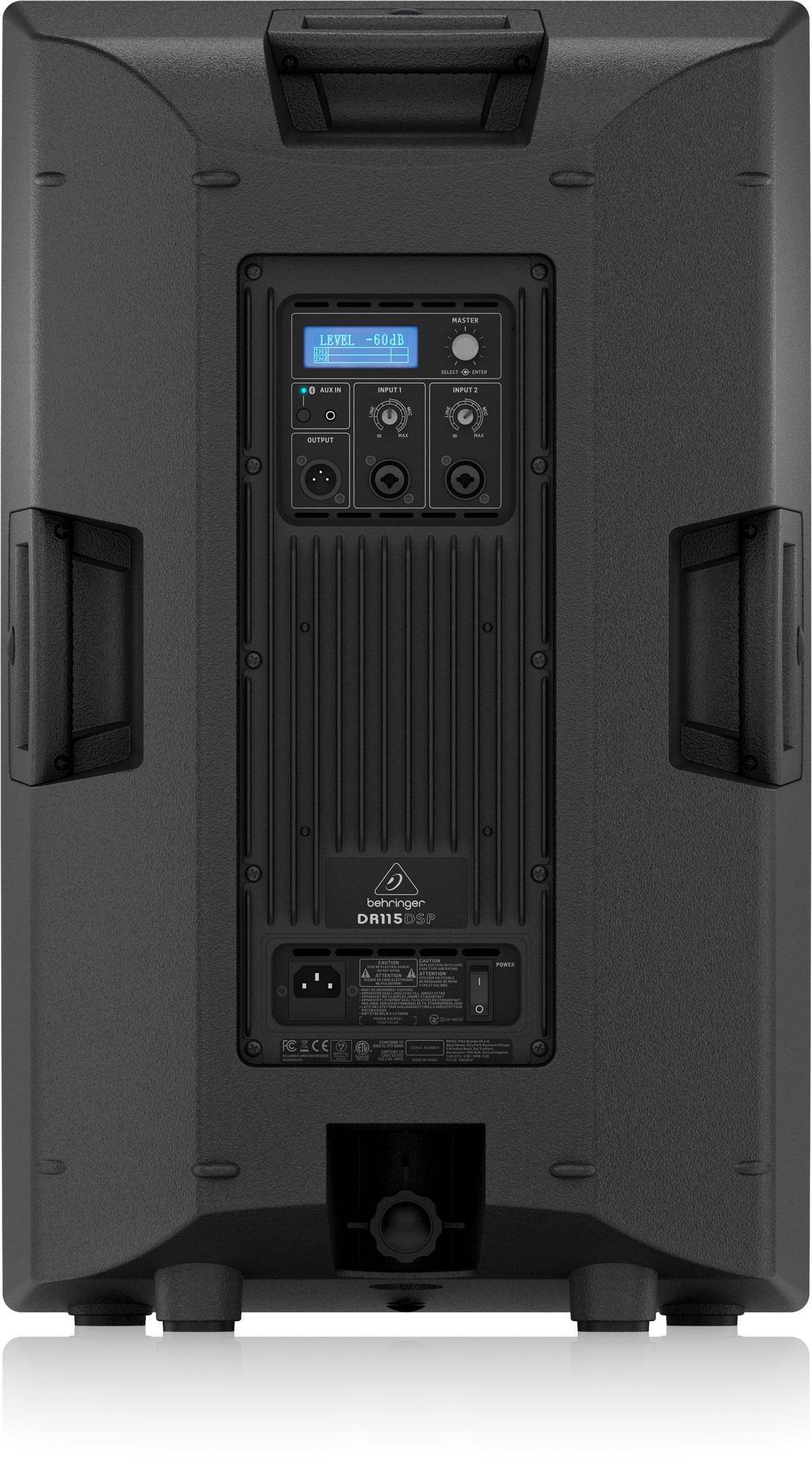 BEHRINGER DR115DSP Active 1,400 Watt 15 PA Speaker System with DSP and