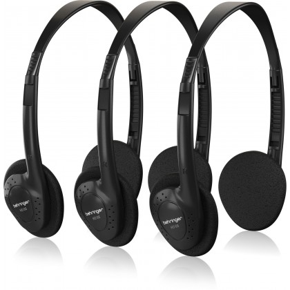 BEHRINGER HO 66 (HO 66 HO-66) Value package of 3 wide-frequency headphones