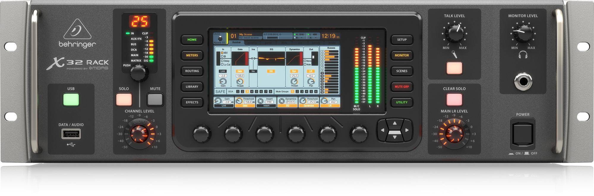 BEHRINGER X32 RACK 40Input, 25Bus Digital Rack Mixer with 16