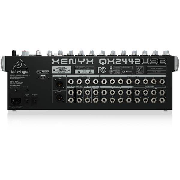 BEHRINGER XENYX QX2442USB Premium 24Input 4/2Bus Mixer with XENYX Mic