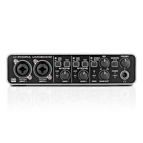 Behringer UPhoria UMC204HD 2x4 USB 2.0 Audio Interface 24bit/192kHz (UMC204HD / UMC 204HD)
