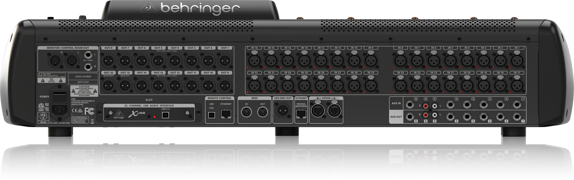 Behringer X32 40 Channel, 25 Bus Digital Mixer Console with 32 XLR