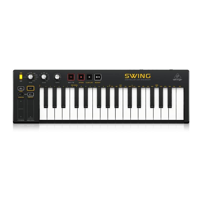 BEHRINGER SWING 32Key USB MIDI Controller Keyboard with 64 Step Polyphonic Sequencing, Chord