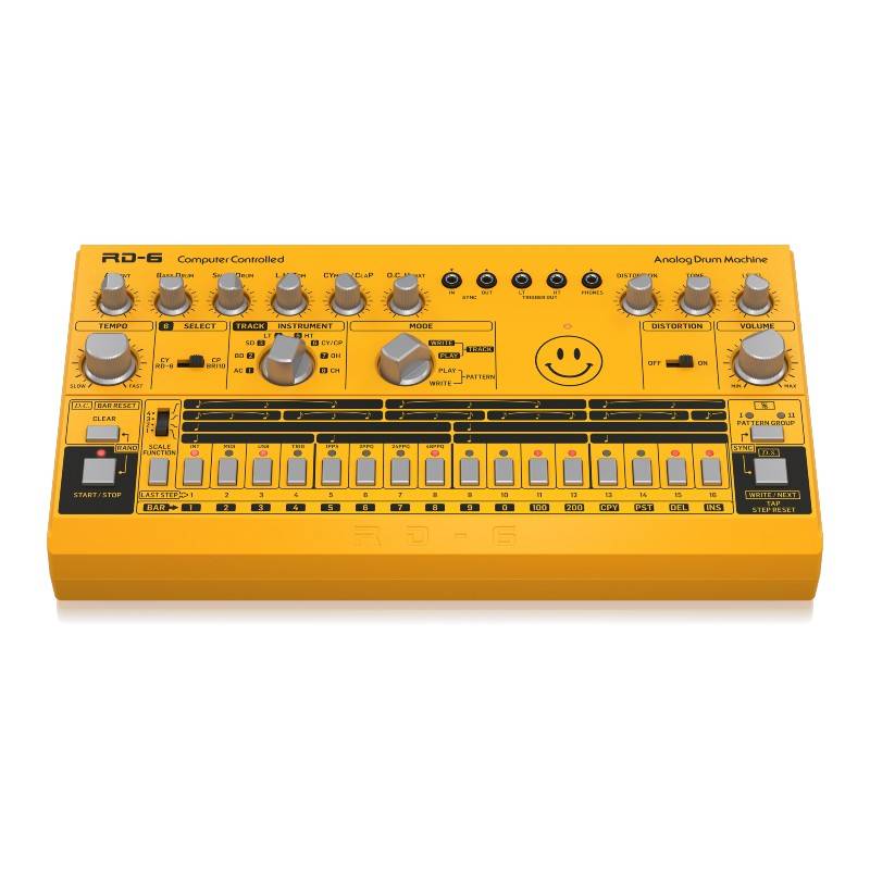 BEHRINGER RD6AM Classic Analog Drum Machine with 8 Drum Sounds, 16