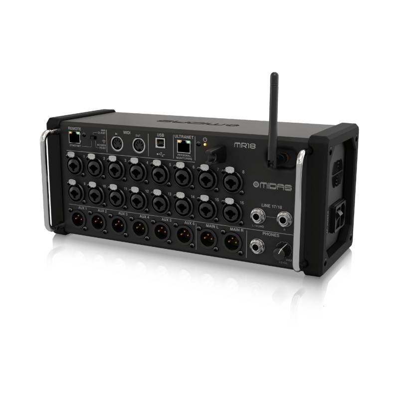 MIDAS MR18 18Input Digital Mixer for iPad/Android Tablets with 16