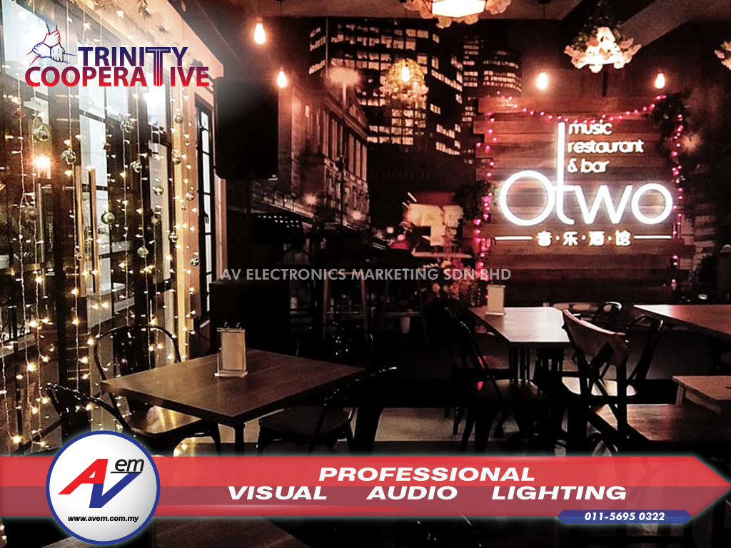 Otwo Electronics Otwo Music Restaurant & Bar go turbo with Turbosound PA Sound System