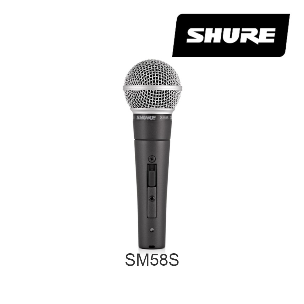Shure SM58S Cardioid Dynamic Vocal Microphone with On/Off Switch