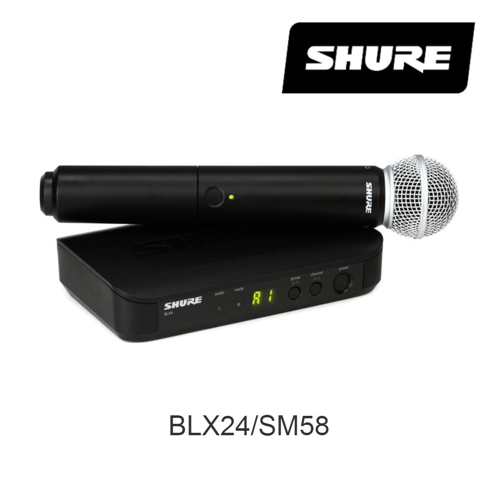 Shure BLX24/SM58 Wireless Handheld Microphone System