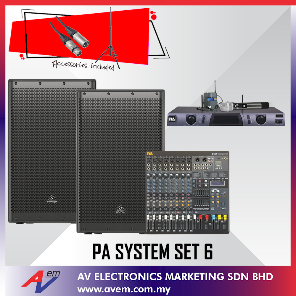 PA SYSTEM SET 6 ( PA System for Kenduri Kahwin , PA System for ...