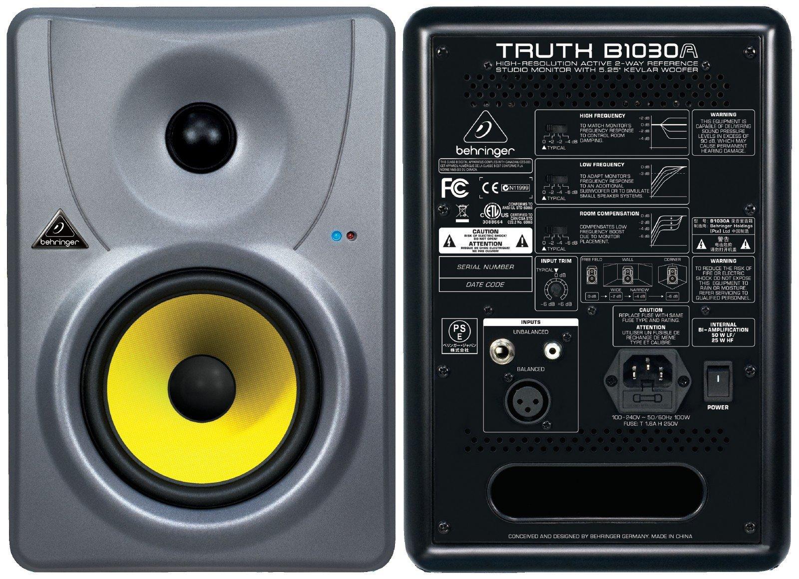 BEHRINGER TRUTH B1030A 5.25" Powered 2 Way 35W+15W Studio Monitor/Pair